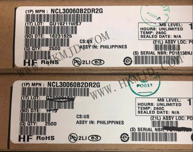 電源ドライバIC NCL30060 NCL30060B2DR2G PMIC - LEDドライバ