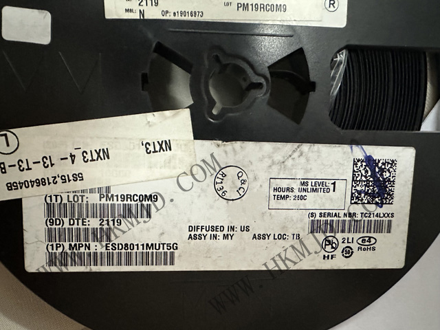 ON ESD8011MUT5G 高速データライン用超低容量ESD保護ダイオード