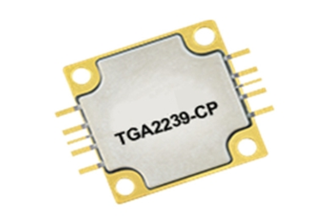 GaNベースの3段パワーアンプ- tga2239-p働作周波数範囲は13.4 ~ 15.5 GHzです。