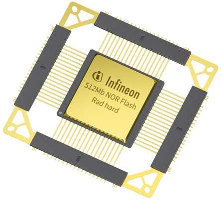 Infineon、業界初の宇宙応用向けQML認証512MbitNORフラッシュメモリを発表