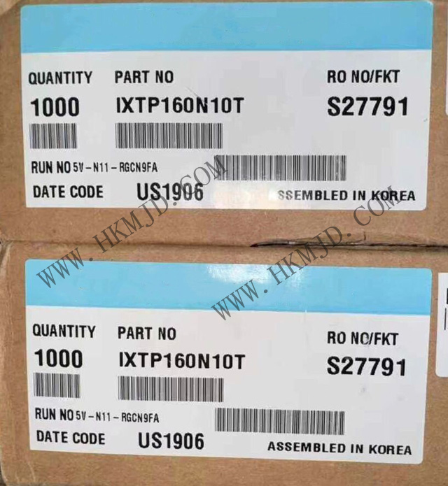IXYS IXTP160N10T Nチャンネルエンハンスメントモード 100V 160A パワーMOSFETトランジスタ