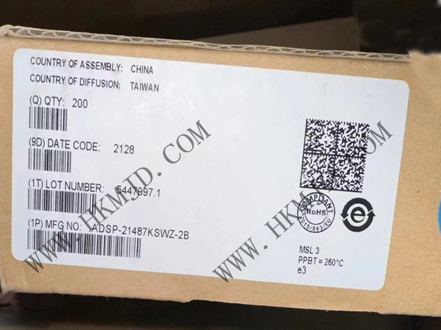 アナログ・デバイセズは、第4世代SHARC®オーディオ・プロセッサのADSP-21487KSWZ-2B 450MHz/2700MFLOPsを発売