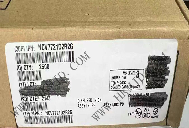 オン NCV7721D2R2G デュアルハーフブリッジゲートドライバ並列入力制御付