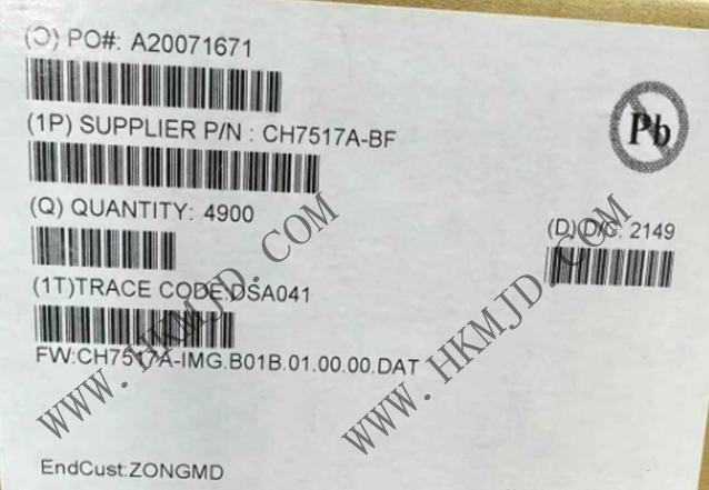 Chrontel CH7517A VGAコンバーターへの低消費電力DisplayPort
