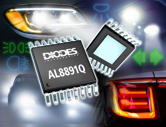 Diodes社は、AL8891QLEDドライバーを発表し、自動車規格に適合した製品群を拡大した。