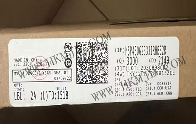 明佳達電子——【供給】MSP430G2333IRHB32R（TI）16MHz、16ビットミックスドシグナルマイクロコントローラ