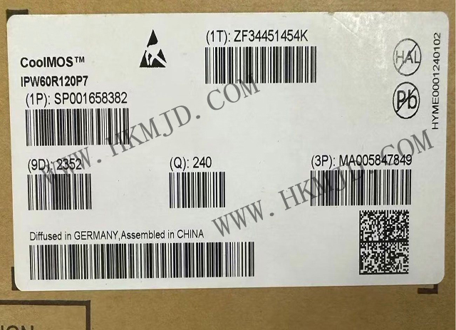 インフィニオンのNチャンネルパワーMOSFET (IPW60R120P7) 600V CoolMOS™ P7 スーパージャンクション（SJ）MOSFET