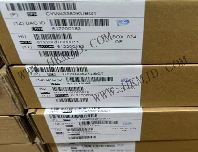 サイプレス CYW43362KUBGT シングルチップ集積 2.4GHz IEEE 802.11™ Wi-Fi 4 チップ