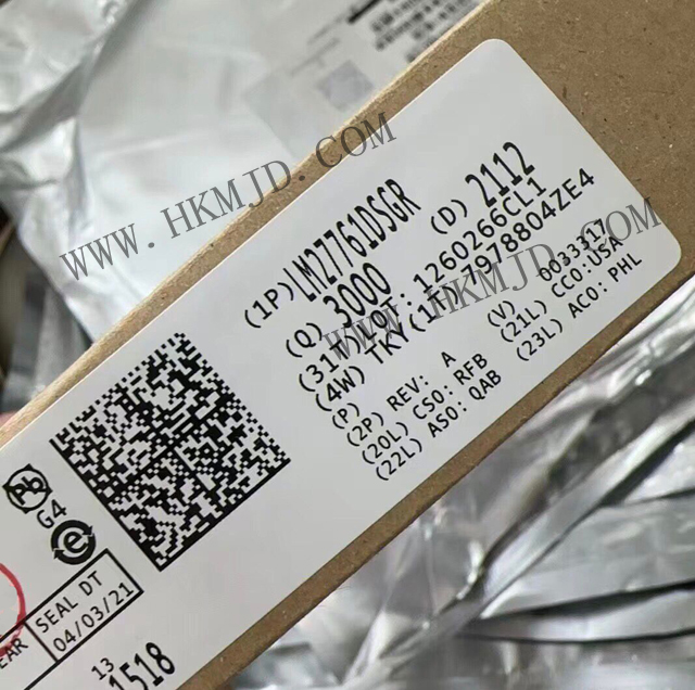 TI LM27761DSGR LDO内蔵低ノイズ安定化インバータ