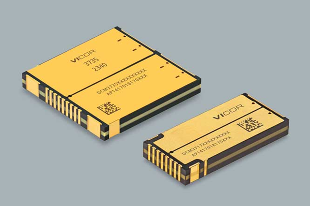 Vicorが新しい48 V~12 Vの安定化DCM DC-DCコンバータシリーズを発表
