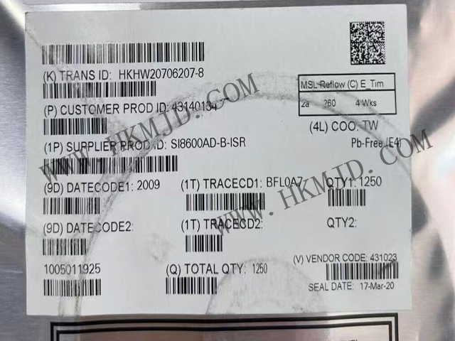 I2C デジタル・アイソレータ [SI8600AD-B-ISR] 5000Vrms 2ch 35kV/µs CMTI 16-SOIC