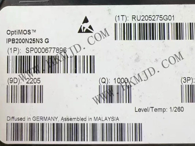 Infineon IPB200N25N3G -- NチャンネルパワーMOSFET（OptiMOS™3シリーズ）