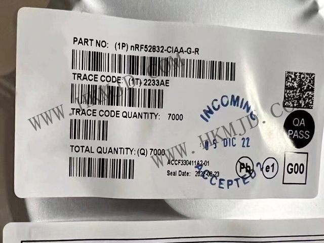 供給チップ——Nordic NRF52832-CIAA-G 多機能Bluetooth 5.3 システムオンチップ（SoC）