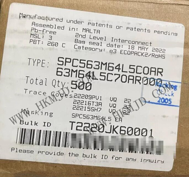 [供給チップ] SPC563M64L5COAR (ST) 32ビット シングルコア e200z3 SPC56 マイクロコントローラ IC