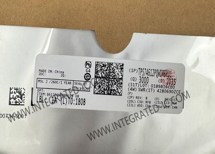 供給チップ（TPS74612PQWDRBRQ1）自動車用、1A、低IQ、高PSRR、LDOレギュレーター