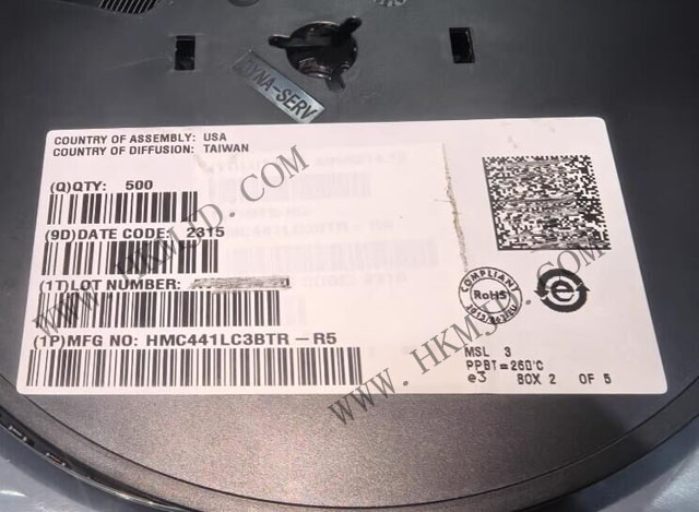ADI HMC441LC3BTR ガリウムヒ素 pHEMT MMIC 中出力アンプ