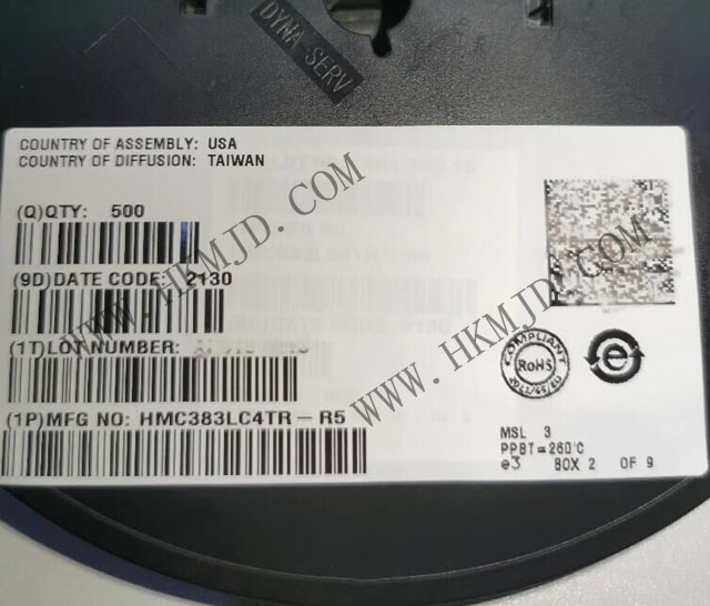 ADI HMC383LC4TR 汎用型ガリウムヒ素PHEMT MMIC中出力アンプ