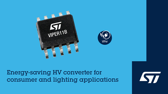 STのVIPer11 B電源変換器は豊富な機能を集積し、回路設計の簡略化に役立つ