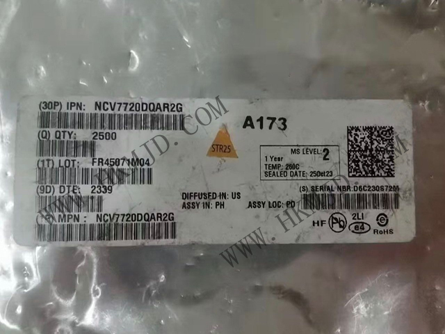 [供給] NCV7720DQAR2G（ON） 10チャンネル、デカハーフブリッジドライバ、SSOP-24