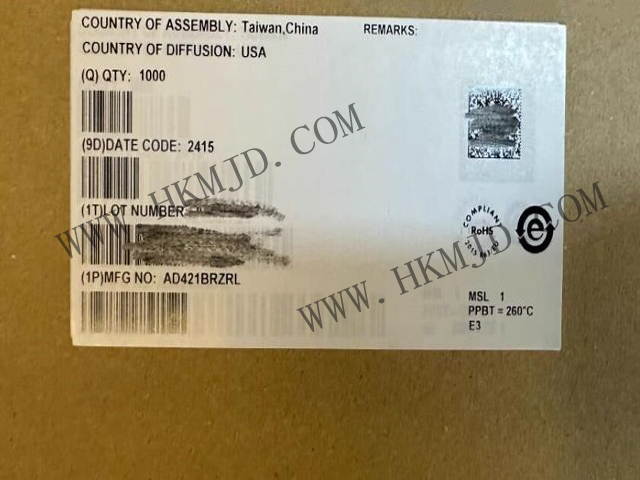 ADI AD421BRZRL 高性能ループ電源式 4mA から 20mA デジタルアナログ変換器ソリューション