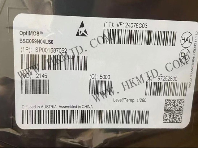 MOSFETトランジスタ BSC059N04LS6 OptiMOS™ 6 40V パワーMOSFET