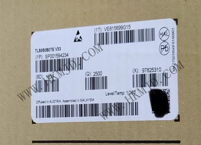 インフィニオン TLS850B0TE 高性能 3.3 V 低電圧差線形電圧レギュレーター