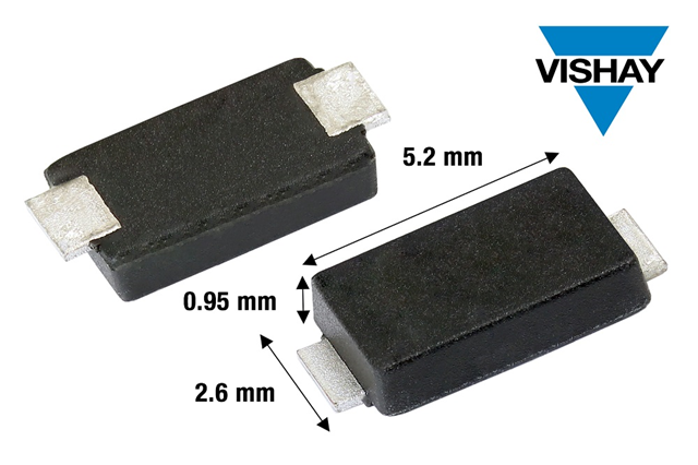 Vishay、新しい第3世代小型650 Vと1200 V SiCショットキーダイオードを発表