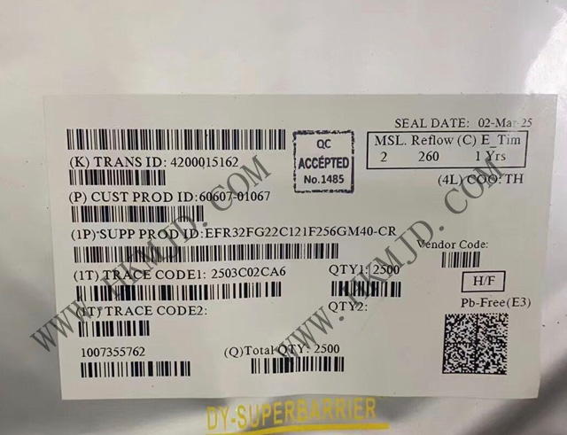 Silicon Labs EFR32FG22C121F256GM40-CRの供給：高性能2.4GHz無線SoCの在庫あり