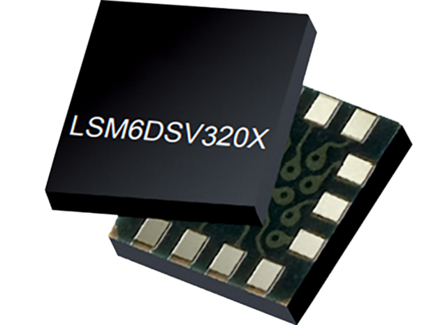 【エッジAI】低消費電力小型6軸IMU（慣性計測ユニット）センサーLSM6 DSV320 XTR