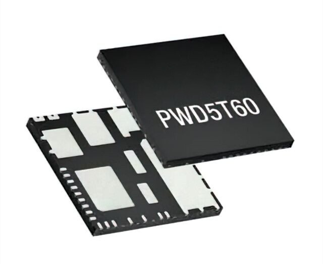集積500 Vパワー級の（ST）PWD5 T60 TR-三相高密度パワードライブ