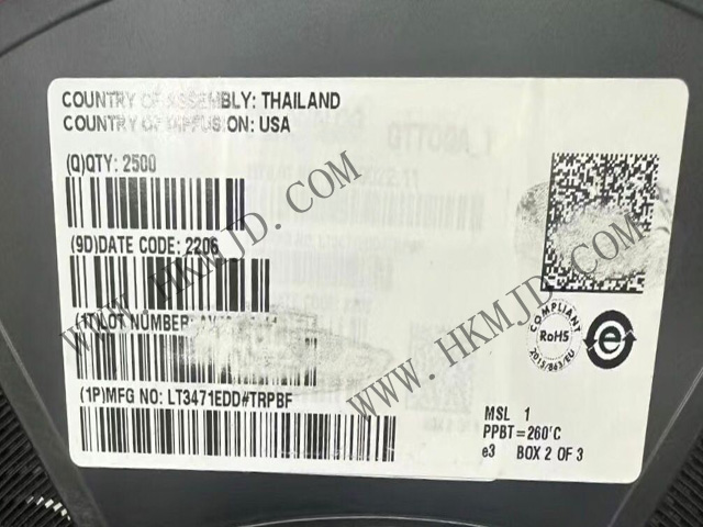 [供給] LT3471EDD（ADI）1.3A、1.2MHz、デュアルチャネル昇圧/インバータコンバータ